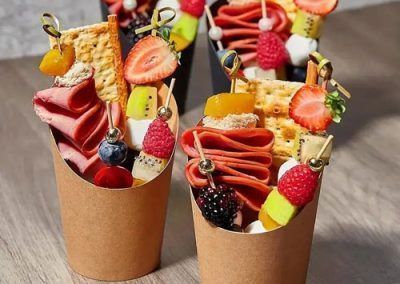 charcuteria en vasos